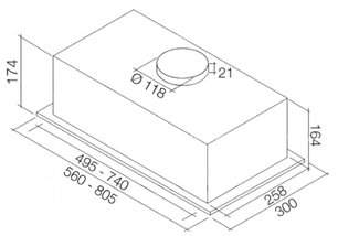 Вытяжка Falmec Built In 50 ix (450) фото 2 в Санкт-Петербурге