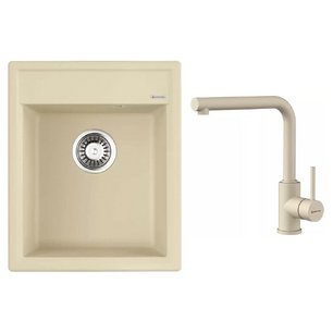 Omoikiri (мойка Daisen 42-BE + смеситель NAKAGAWA BE-P) фото в Санкт-Петербурге