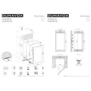 Винный шкаф Dunavox DX-89.246TSS фото 3 в Санкт-Петербурге
