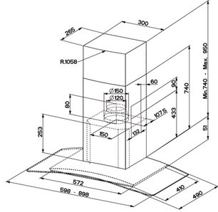 Вытяжка Фабер Tratto/SP EG10 X/V A90 фото 4 в Санкт-Петербурге Вытяжка Faber Tratto/SP EG10 X/V A90 фото 4 в Санкт-Петербурге