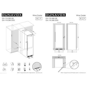 Винный шкаф Dunavox DX-119.386DB фото 4 в Санкт-Петербурге