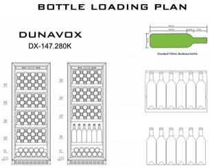 Винный шкаф Dunavox DX-147.280K фото 3 в Санкт-Петербурге
