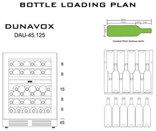 Винный шкаф Дунавокс DAU-45.125DOP.TO фото 2 в Санкт-Петербурге Винный шкаф Dunavox DAU-45.125DOP.TO фото 2 в Санкт-Петербурге