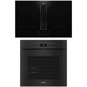Miele (варочная панель с вытяжкой KMDA 7676 FL + духовой шкаф H 7464 BPX OBSW) фото в Санкт-Петербурге
