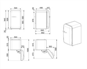 Холодильник Смег FAB10RBL2 фото 3 в Санкт-Петербурге Холодильник Smeg FAB10RBL2 фото 3 в Санкт-Петербурге