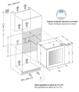 Встраиваемый винный шкаф Пандо PVMA 60-25 PAR фото 3 в Санкт-Петербурге Встраиваемый винный шкаф Pando PVMA 60-25 PAR фото 3 в Санкт-Петербурге
