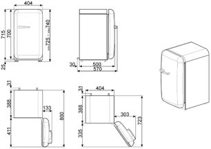 Мини-бар Смег FAB5LPK3 фото 2 в Санкт-Петербурге Мини-бар Smeg FAB5LPK3 фото 2 в Санкт-Петербурге
