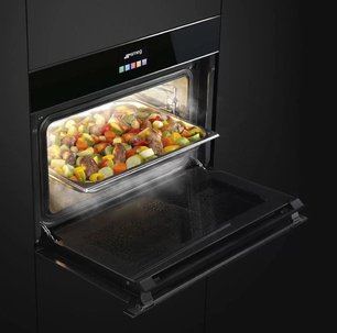 Духовой шкаф комбинированный с пароваркой Смег SF4604VCNX1 фото 4 в Санкт-Петербурге Духовой шкаф комбинированный с пароваркой Smeg SF4604VCNX1 фото 4 в Санкт-Петербурге