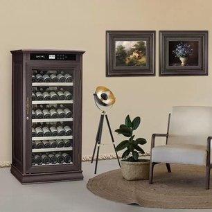 Винный шкаф Мэйвел MV69-WD1-C (Dark Chocolate) фото 2 в Санкт-Петербурге Винный шкаф Meyvel MV69-WD1-C (Dark Chocolate) фото 2 в Санкт-Петербурге