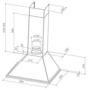Вытяжка Фабер SYNTHESIS HIP BK A60 PB фото 2 в Санкт-Петербурге Вытяжка Faber SYNTHESIS HIP BK A60 PB фото 2 в Санкт-Петербурге