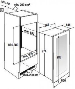 Встраиваемый холодильник для охлаждения вина Kuppersbusch FWK 2800.0 S1 фото 4 в Санкт-Петербурге