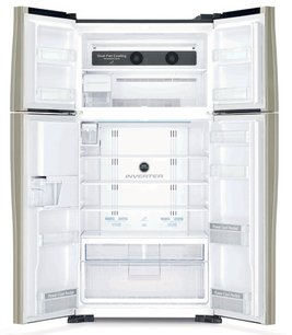 Холодильник Хитачи R-W722FPU1X GGL бежево-золотистое стекло фото 2 в Санкт-Петербурге Холодильник Hitachi R-W722FPU1X GGL бежево-золотистое стекло фото 2 в Санкт-Петербурге