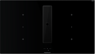 Индукционная варочная поверхность с вытяжкой Kuppersbusch KMI 9850.1 SR-S Black Chrome фото в Санкт-Петербурге