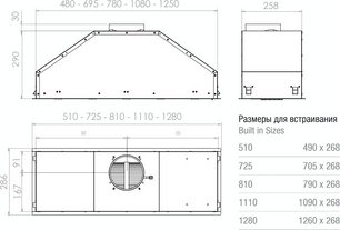 Встраиваемая вытяжка Pando GTI/510 NEGRO V.1050 ECO SEC PLUS фото 3 в Санкт-Петербурге