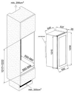 Винный шкаф Climadiff AVI82CDZ фото 4 в Санкт-Петербурге