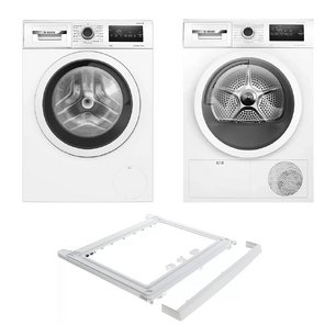 Bosch Serie 4 (стиральная машина WAN24200ME + сушильная машина WTN86201ME + монтажный элемент WTZ20410) фото в Санкт-Петербурге Bosch Serie 4 (стиральная машина WAN24200ME + сушильная машина WTN86201ME + монтажный элемент WTZ20410) фото в Санкт-Петербурге