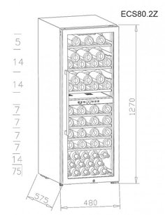 Винный шкаф Ла Соммельер ECS80.2Z фото 2 в Санкт-Петербурге Винный шкаф La Sommeliere ECS80.2Z фото 2 в Санкт-Петербурге