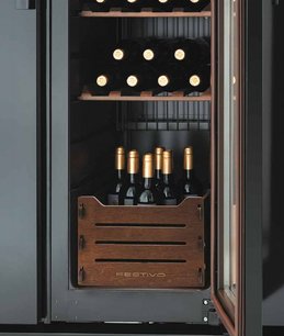 Винный шкаф Фестиво 45 VLM 45VLM0566 (белый/нержавеющая сталь) фото 3 в Санкт-Петербурге Винный шкаф Festivo 45 VLM 45VLM0566 (белый/нержавеющая сталь) фото 3 в Санкт-Петербурге