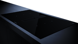 Индукционная варочная панель с вытяжкой Kuppersbusch KMI 9350.0 SR Black Velvet фото 3 в Санкт-Петербурге