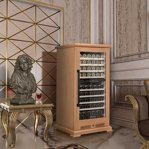 Винный шкаф Meyvel MV99PRO-KBT2 (Натуральный бук) фото 2 в Санкт-Петербурге