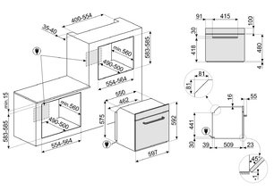 Духовой шкаф Smeg SF6905P1 фото 4 в Санкт-Петербурге