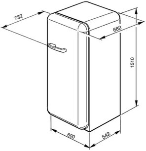 Холодильник Смег FAB28LB1 фото 4 в Санкт-Петербурге Холодильник Smeg FAB28LB1 фото 4 в Санкт-Петербурге