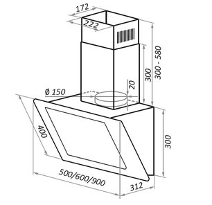 Кухонная вытяжка MAUNFELD Jantar 60 черный фото 4 в Санкт-Петербурге Кухонная вытяжка MAUNFELD Jantar 60 черный фото 4 в Санкт-Петербурге