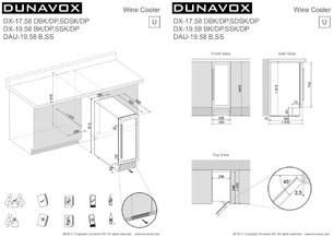 Винный шкаф Dunavox DAU-19.58W фото 4 в Санкт-Петербурге
