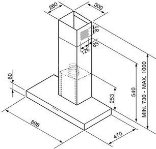 Вытяжка Smeg KSE912BX3 фото 3 в Санкт-Петербурге