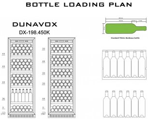 Винный шкаф Dunavox DX-198.450K фото 3 в Санкт-Петербурге