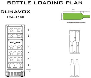 Винный шкаф Дунавокс DAU-17.58DW фото 4 в Санкт-Петербурге Винный шкаф Dunavox DAU-17.58DW фото 4 в Санкт-Петербурге