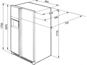 Холодильник Смег SS55PTE3 фото 4 в Санкт-Петербурге Холодильник Smeg SS55PTE3 фото 4 в Санкт-Петербурге