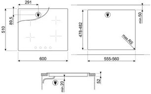 Варочная панель Smeg SI364BM фото 4 в Санкт-Петербурге