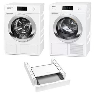 Miele ChromeEdition (стиральная машина WCR870WPS + сушильная машина TCR790WP + монтажный элемент WTV511) фото в Санкт-Петербурге Miele ChromeEdition (стиральная машина WCR870WPS + сушильная машина TCR790WP + монтажный элемент WTV511) фото в Санкт-Петербурге