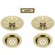 Набор декоративных элементов Blanco C-overflow и InFino® Satin Gold (две чаши) 203477