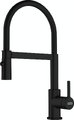 Смеситель Franke Lina Semi-pro с выдвижным шлангом черный матовый