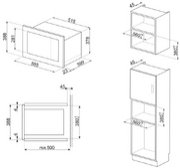 Встраиваемая микроволновая печь Smeg FMI025B3 фото 2 в Санкт-Петербурге