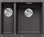 Мойка BLANCO SUBLINE 340/160-U Silgranit темная скала, чаша справа Мойка BLANCO SUBLINE 340/160-U Silgranit темная скала, чаша справа