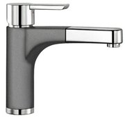 Смеситель Blanco Pylos-S chrome/Silgranit алюметаллик фото в Санкт-Петербурге