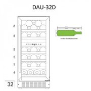 Винный шкаф Dunavox DAU-32.78DW фото 3 в Санкт-Петербурге