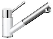 Смеситель Бланко Antas-S chrome/Silgranit белый фото в Санкт-Петербурге Смеситель Blanco Antas-S chrome/Silgranit белый фото в Санкт-Петербурге