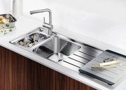 Мойка Blanco Axis 6 II S-IF Steamer Edition крыло слева нержавеющая сталь фото 2 в Санкт-Петербурге