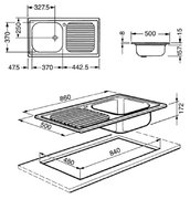 Мойка Смег LX861S-2 фото 2 в Санкт-Петербурге Мойка Smeg LX861S-2 фото 2 в Санкт-Петербурге