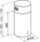 Вытяжка Korting KHA 4970 X Cylinder фото 4 в Санкт-Петербурге