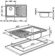 Мойка Смег APM861D фото 2 в Санкт-Петербурге Мойка Smeg APM861D фото 2 в Санкт-Петербурге