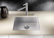 Мойка Blanco ZEROX 500-U Durinox® отводная арматура InFino® 526243 Dark Steel фото 2 в Санкт-Петербурге