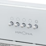 Встраиваемая вытяжка Krona KATE 600 GLASS WHITE PB фото 2 в Санкт-Петербурге