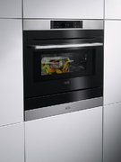 Духовой шкаф с СВЧ CombiQuick AEG KMK768080M фото 2 в Санкт-Петербурге