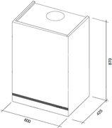 Вытяжка Falmec Vision 60 ix (800) ECP без TV фото 3 в Санкт-Петербурге