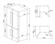 Холодильник Smeg FQ60N2PE1 Холодильник Smeg FQ60N2PE1